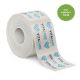 water activated paper tape 3 color on white