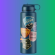 die cut sticker on a water bottle