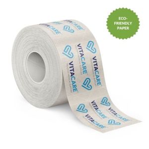 water activated paper tape 3 color on white